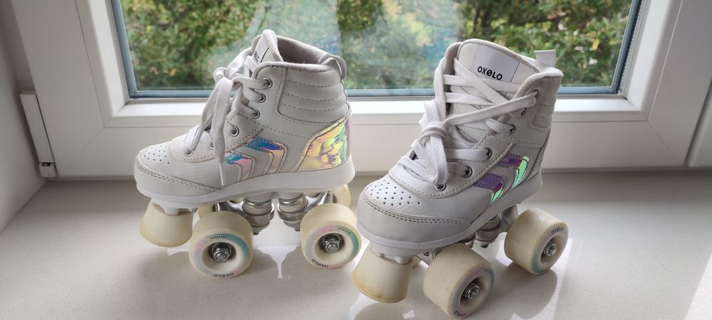 Patins 4 Rodas Criança Oxelo Quad100 [Tam. 29] + proteções