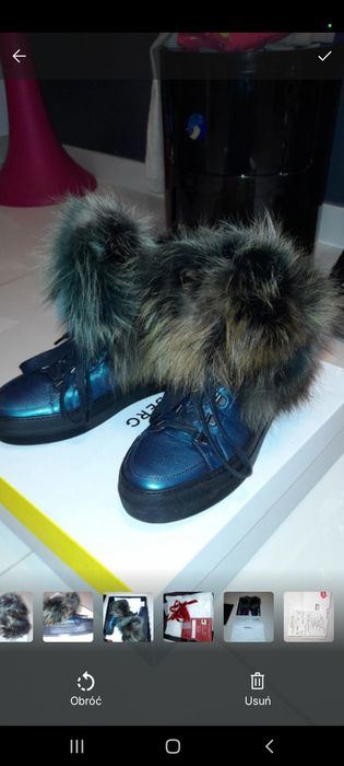 sneakersy Iceberg z futrem z jenota
