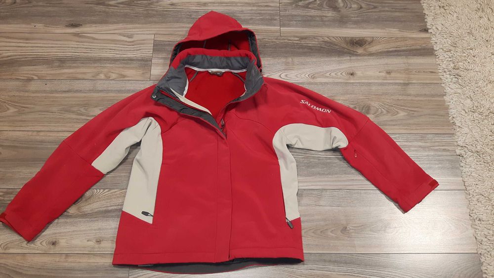 SALOMON Damska kurtka trekkingowa typu softshell z kapturem rozm. L/G