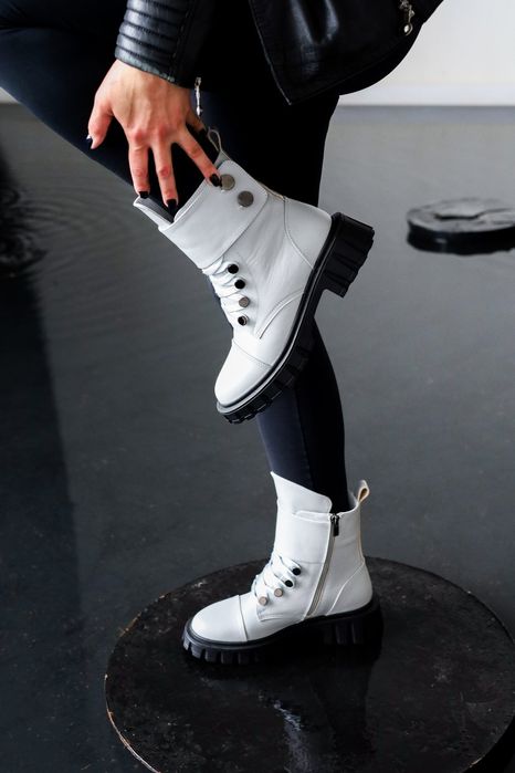 Останній розмір 38р НАТУРАЛЬНА ШКІРА! жіночі зимові ботинки черевики