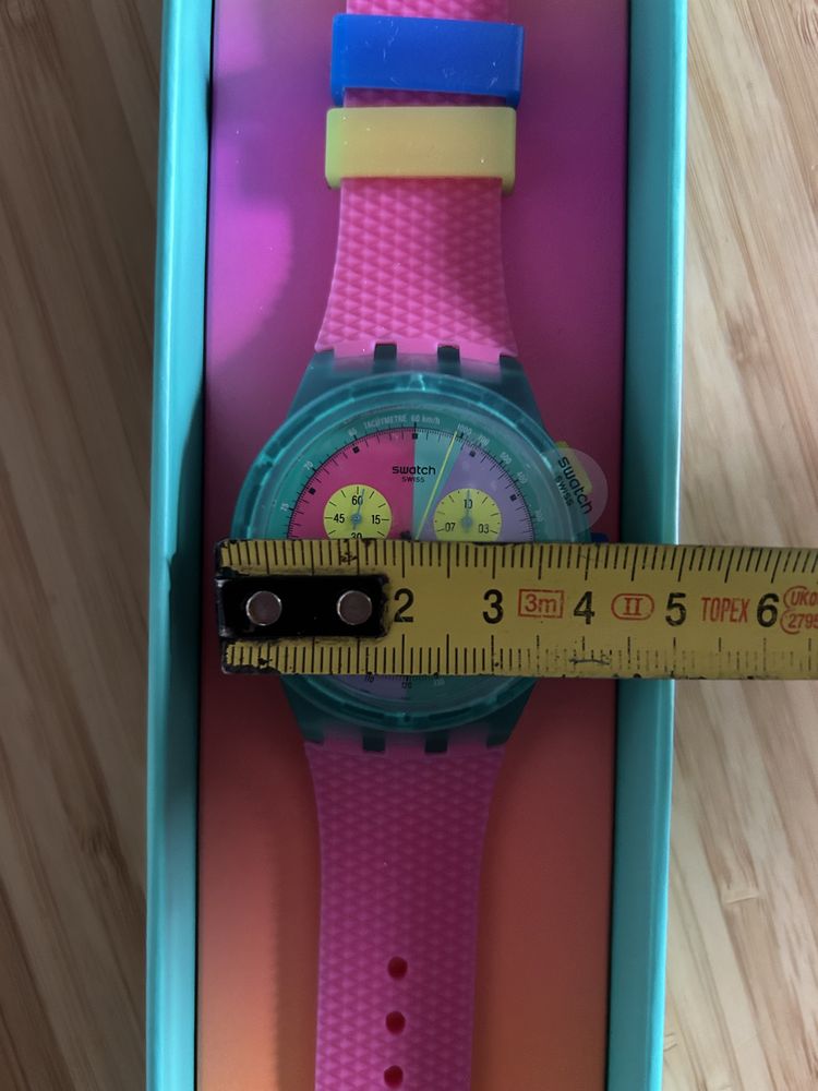 Swatch SUSG408 neon flash arrow zegarek