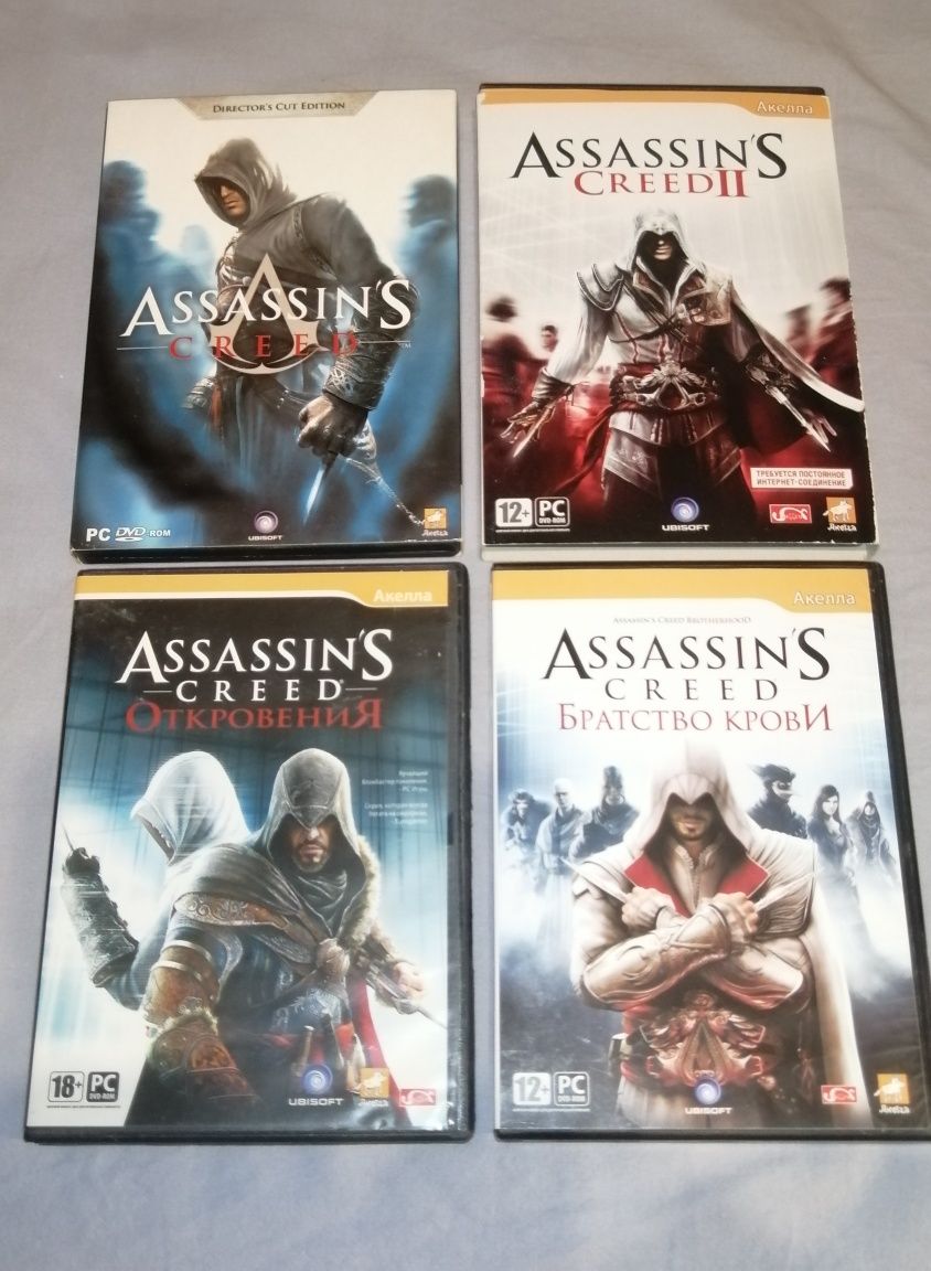 Assassins creed цена за все лицензия Акелла, игра на DVD дисках