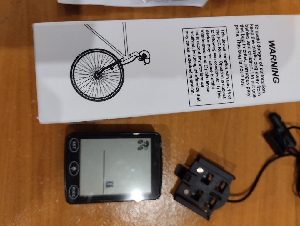 Mini computador para bicicleta. Novo em caixa e com instruções