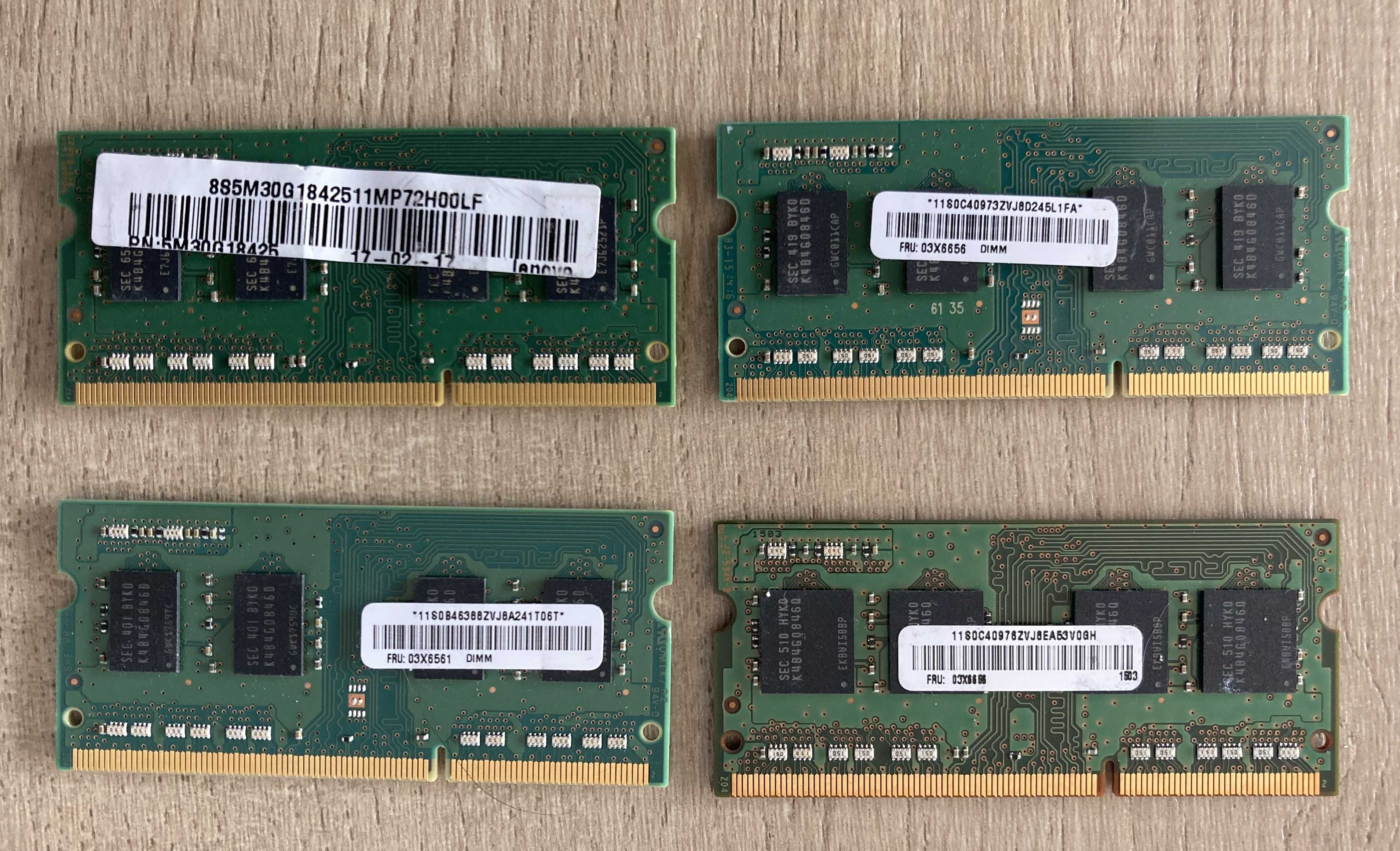 Samsung ram DDR3 4GB 1RX8 PC3L-12800S 1600 MHz