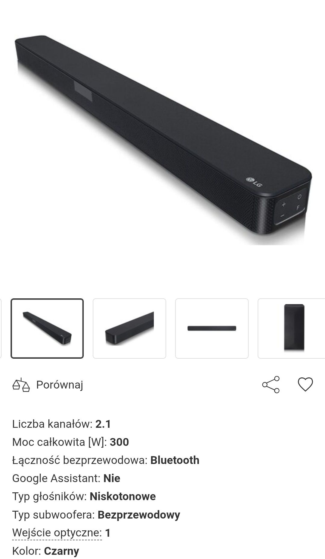 Soundbar LG Sn4 300w wysyłka