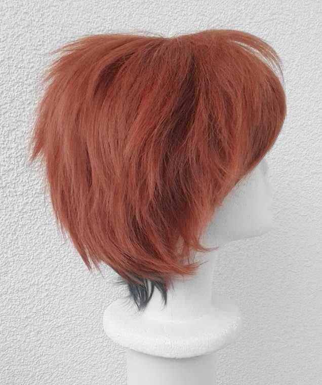 Peruka ruda krótka męska cosplay wig Ace Trappola Twisted Wonderland