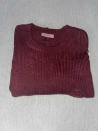 Sweter purpurowy s/m