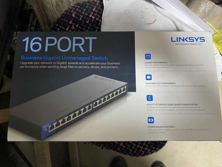 Коммутатор сетевой Linksys LGS116 Свіч