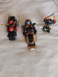 Lego Ninjago Ninja Bike Chase Set 70600 com mini figuras e manuais
