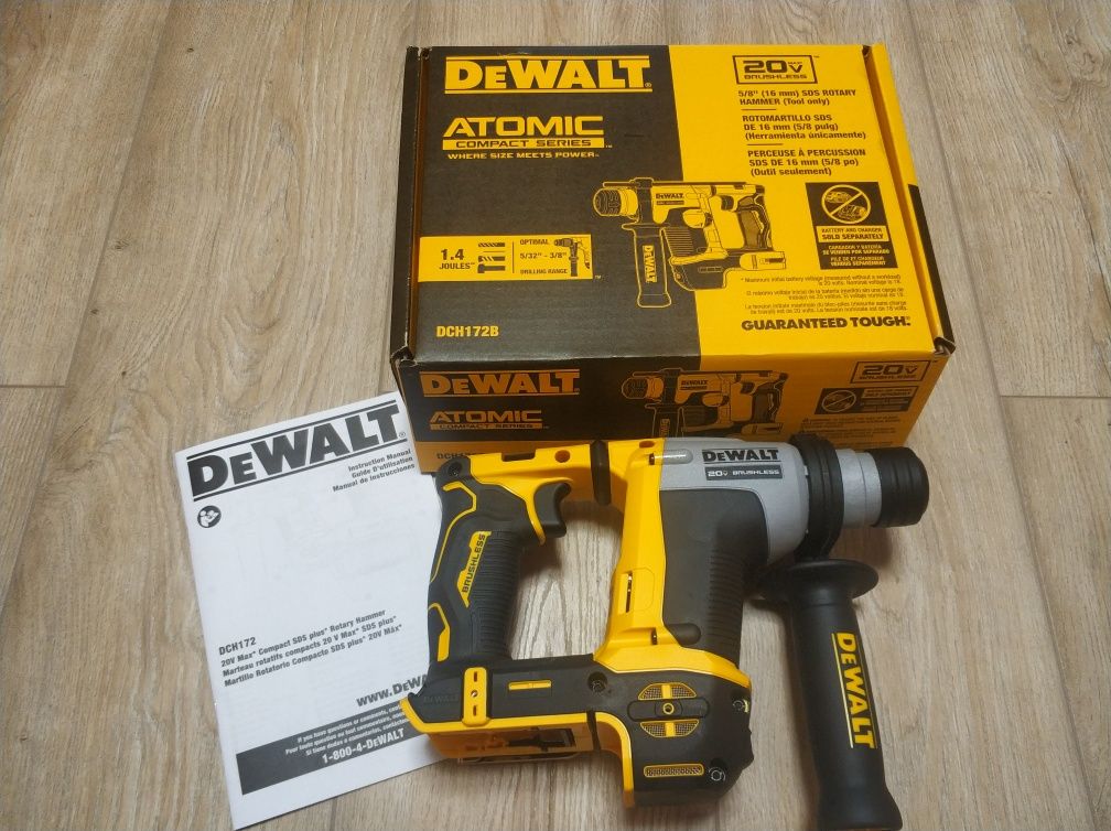 Перфоратор аккумуляторный SDS PLUS DeWALT DCH172  Atomic в кейсі