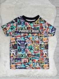 Koszulka T-shirt Minecraft Rozmiar 116 - 122 na wiek 6 a 7 Lat