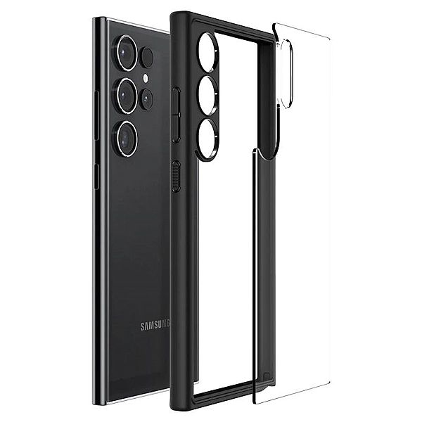 Etui Spigen Ultra Hybrid na Samsung Galaxy S24 Ultra - czarny mat