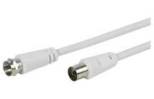 Kabel antenowy F Łącznik koncentryczny Vivanco 10m