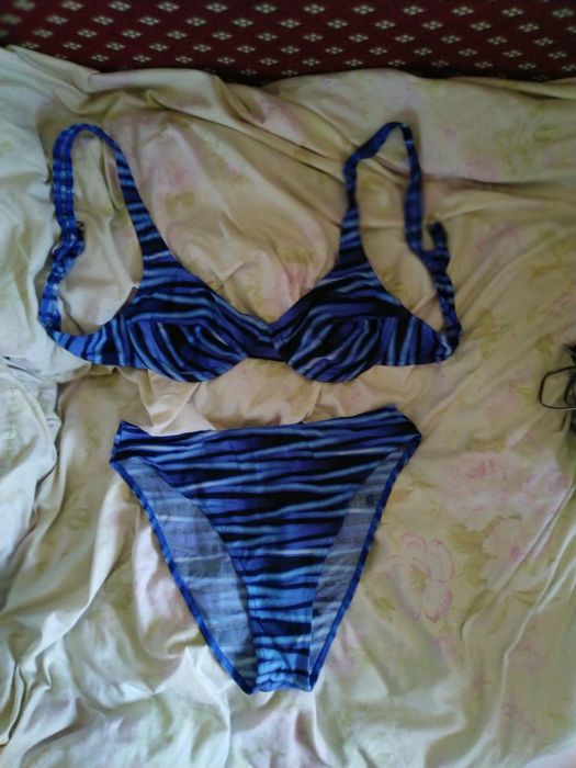 Роздільний синій купальник l-xl