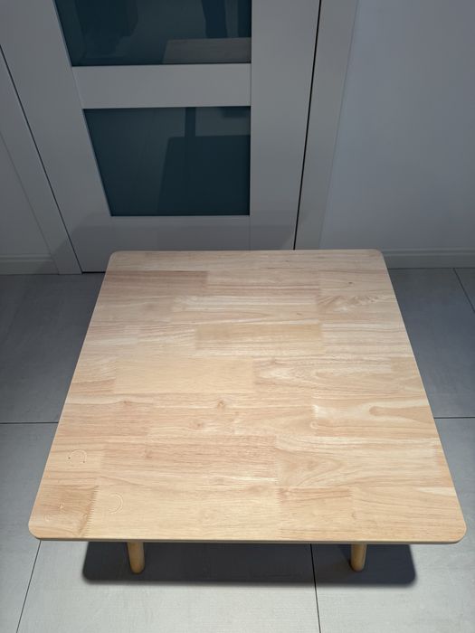 Drewniany stół i krzesło z niedźwiedziem -ZARA