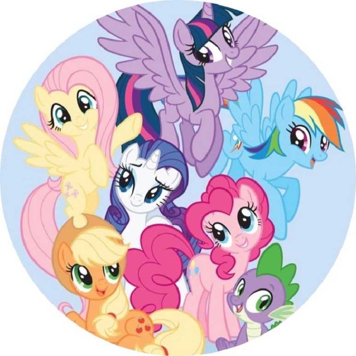 Opłatek na tort Urodziny Kucyk Pony Jednorożec