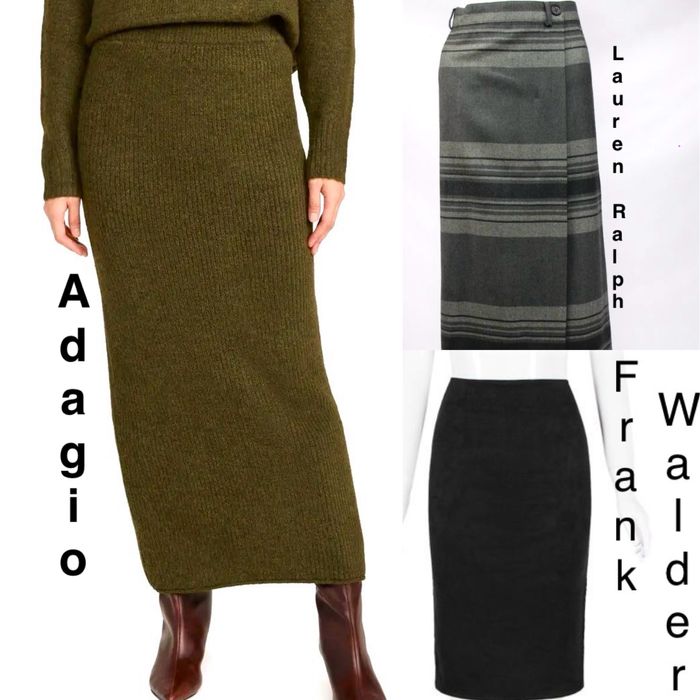 Спідниця Cain Lauren Ralph вовна тепла юбка