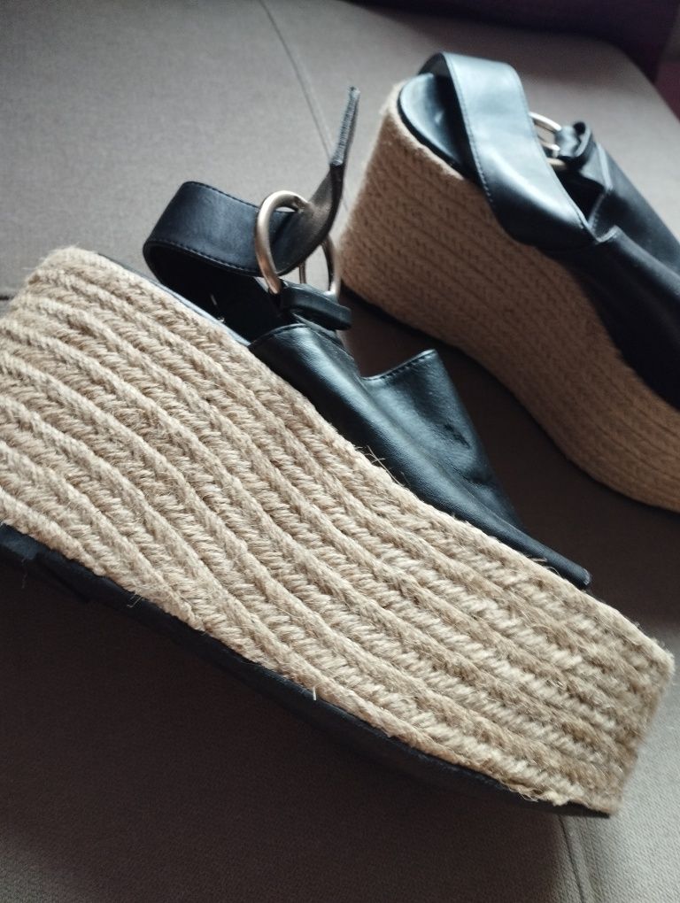 Espadryle platformy sandały 38/5 Zara