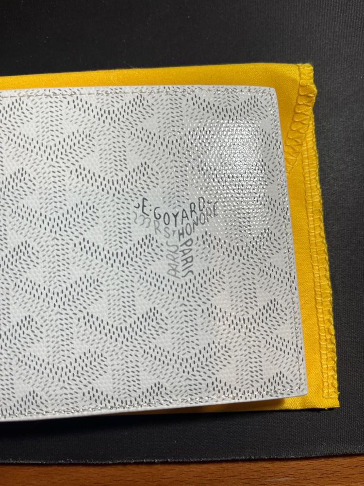 Goyard wallet white