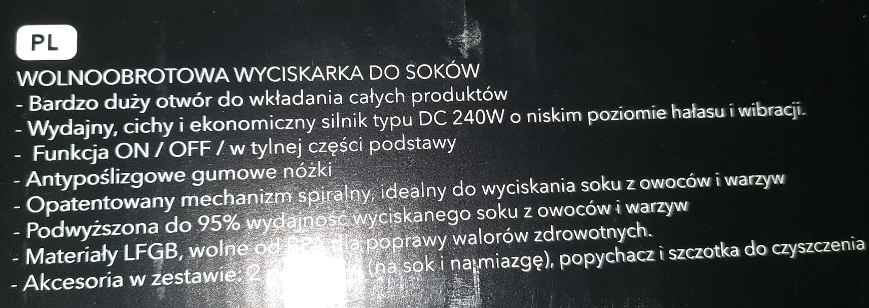 Wyciskarka wolnoobrotowa Laurenti