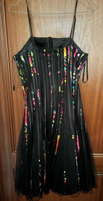 sukienka wyjściowa  czarna i kolorowa ,amerykańska