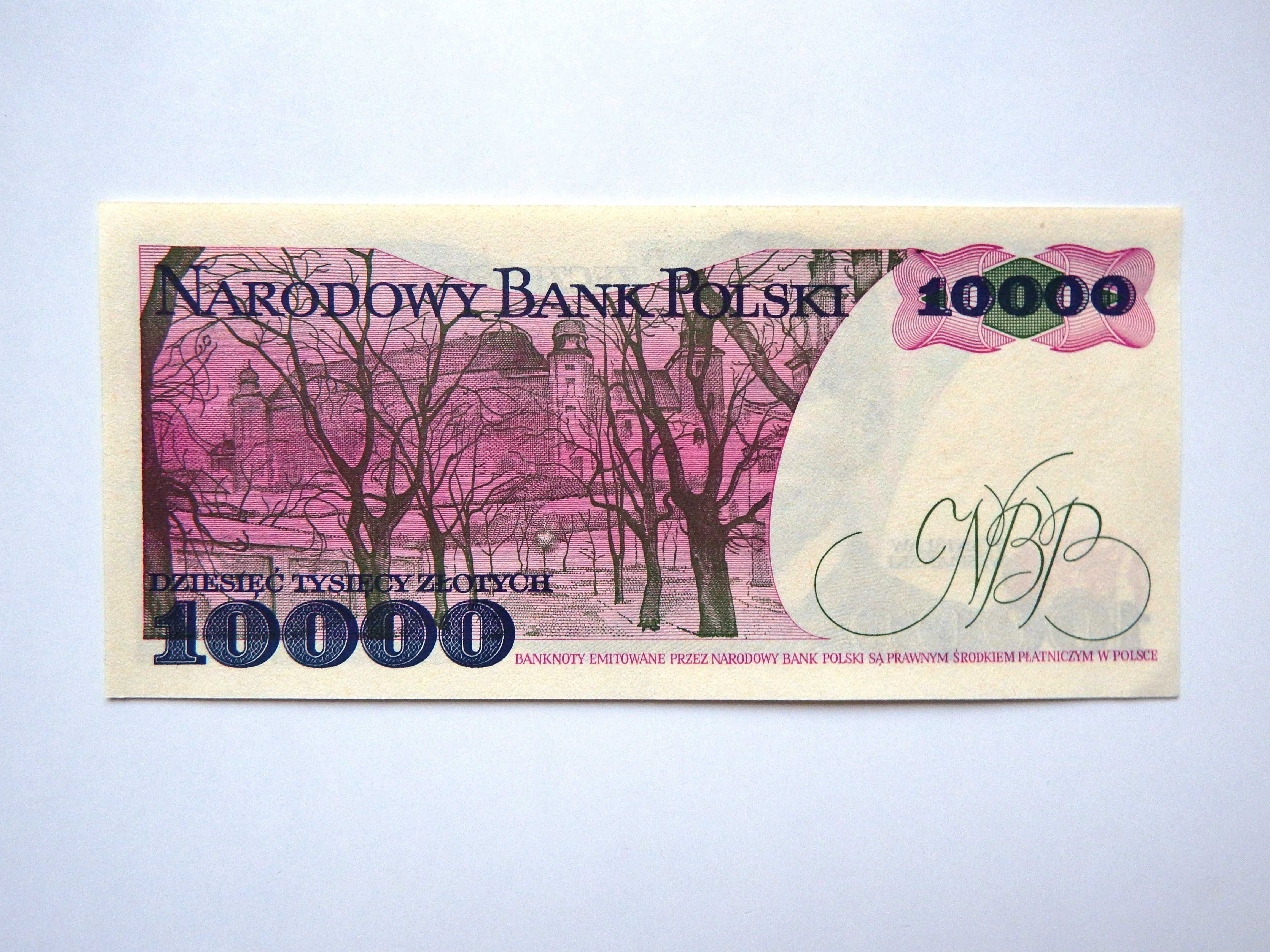 Banknot 10 000 złotych 1988 Wyspiański PRL