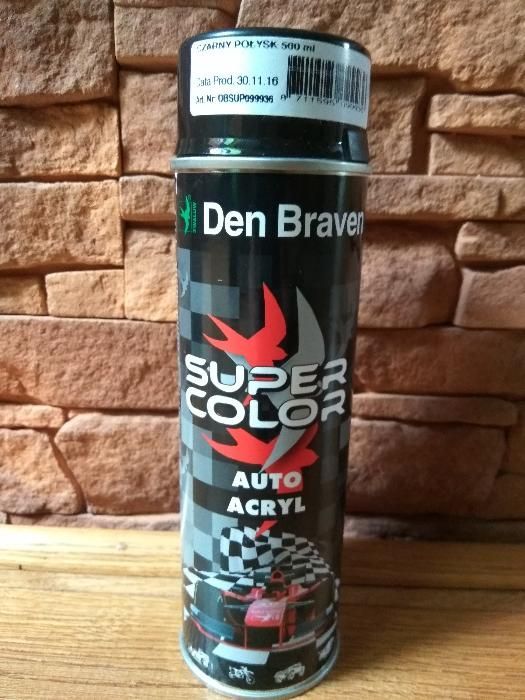 Spray auto acryl czarny połysk lub mat 500 ml