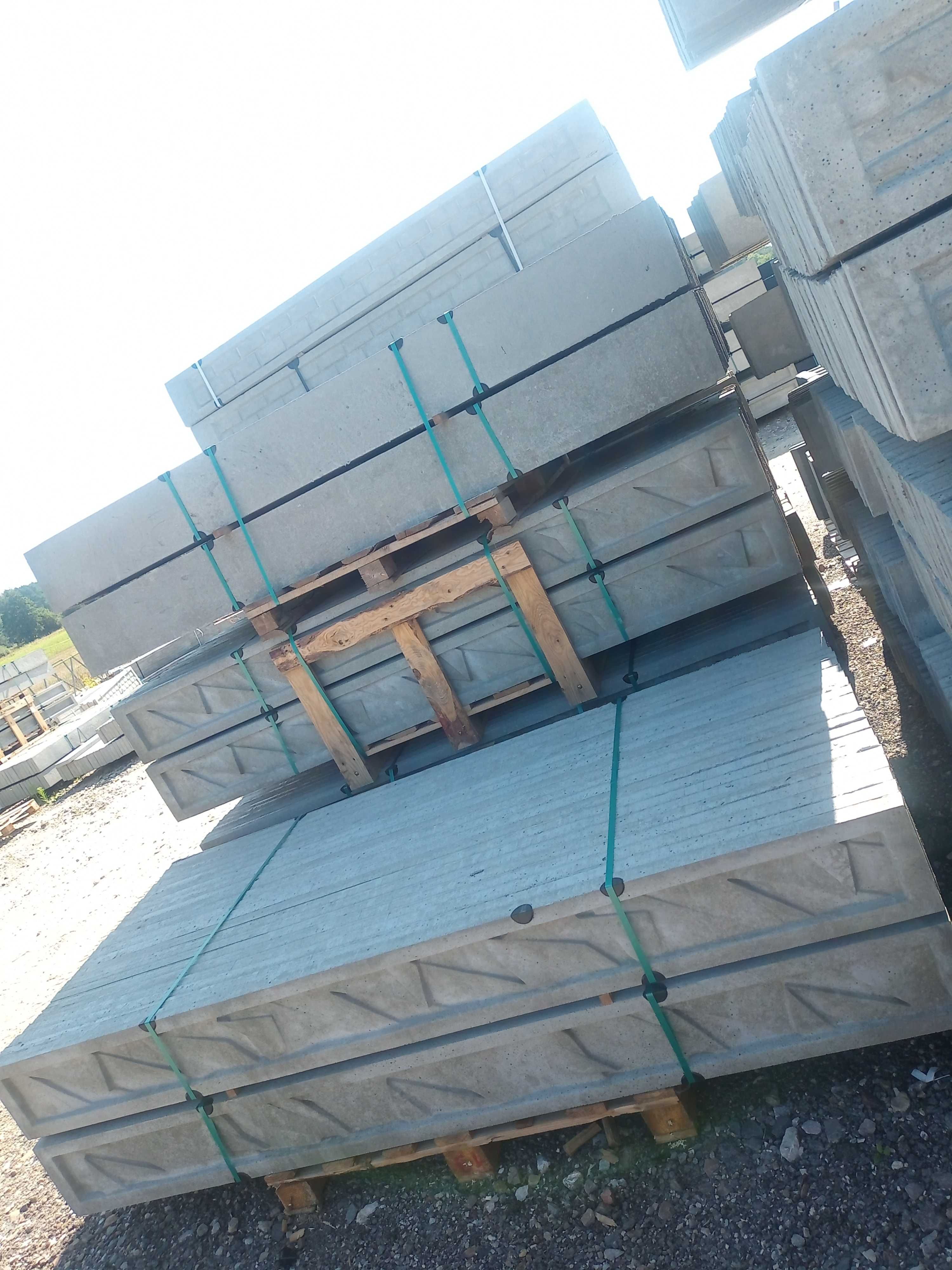 Podmurówka płyta betonowa 246/25 cm panele ogrodzeniowe