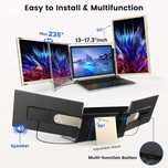 Портативный монитор S6 15,6"с Двумя дисплеями FHD|IPS|USB C|HDMI
