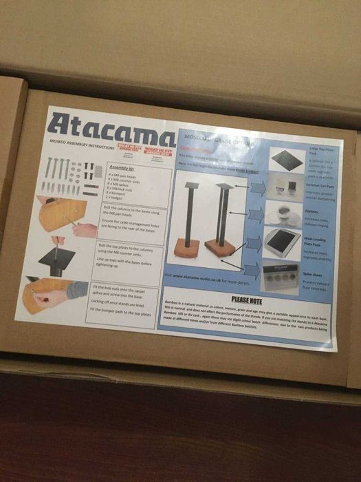 Стійки під акустику Atacama MOSECO 6 Medium Bamboo