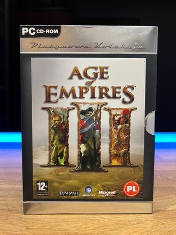 Age of Empires III 3 (PC PL 2005) BOX wydanie Platynowa Kolekcja