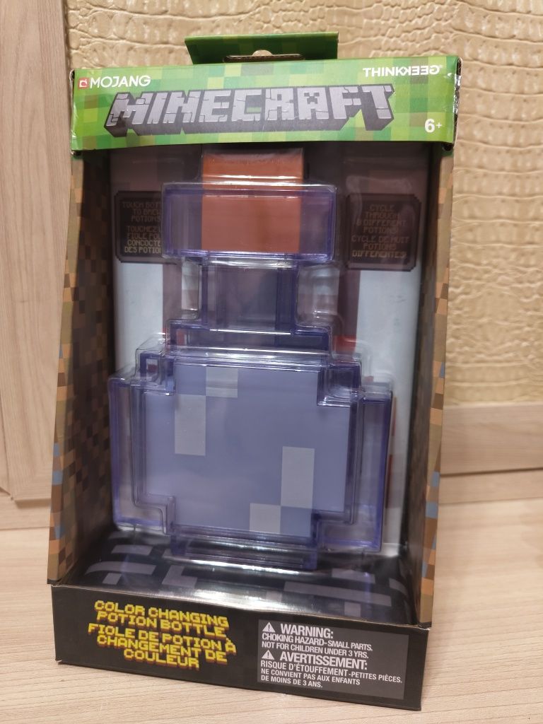 Ночник бутылка с зельем Minecraft