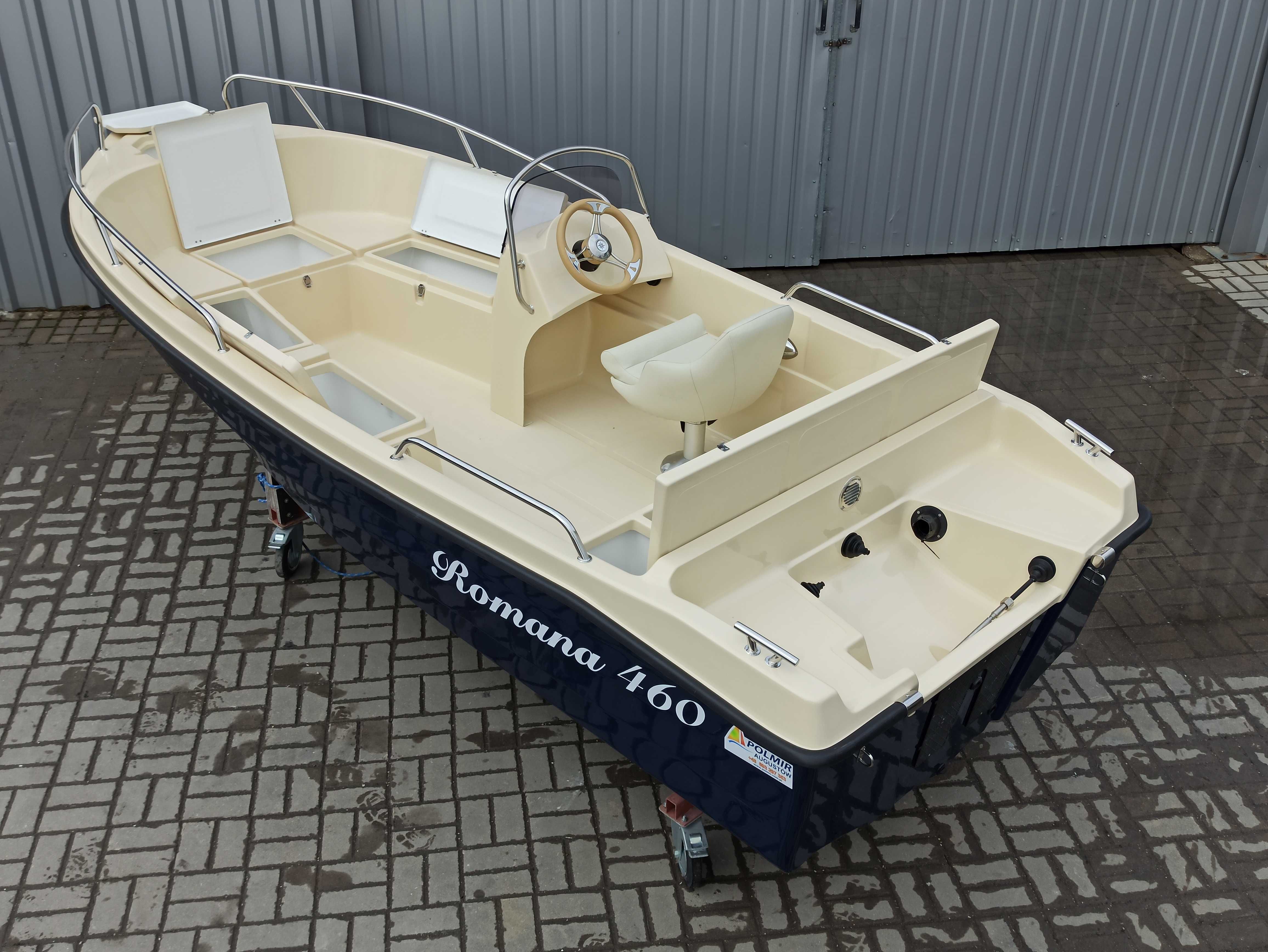łódź, łódka motorówka, łódź motorowa Romana 460