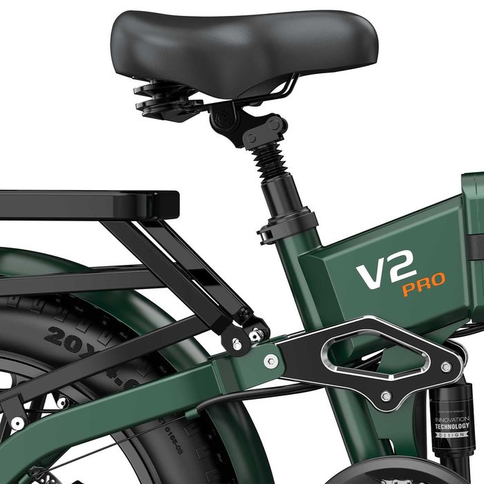 Rower elektryczny Ovivo V2 Pro 2.0 zielony, składak, fatbike