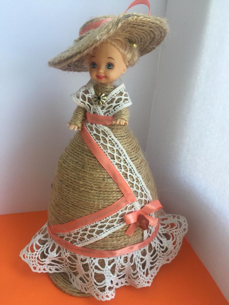 Лялька із джгутових ниток / handmade