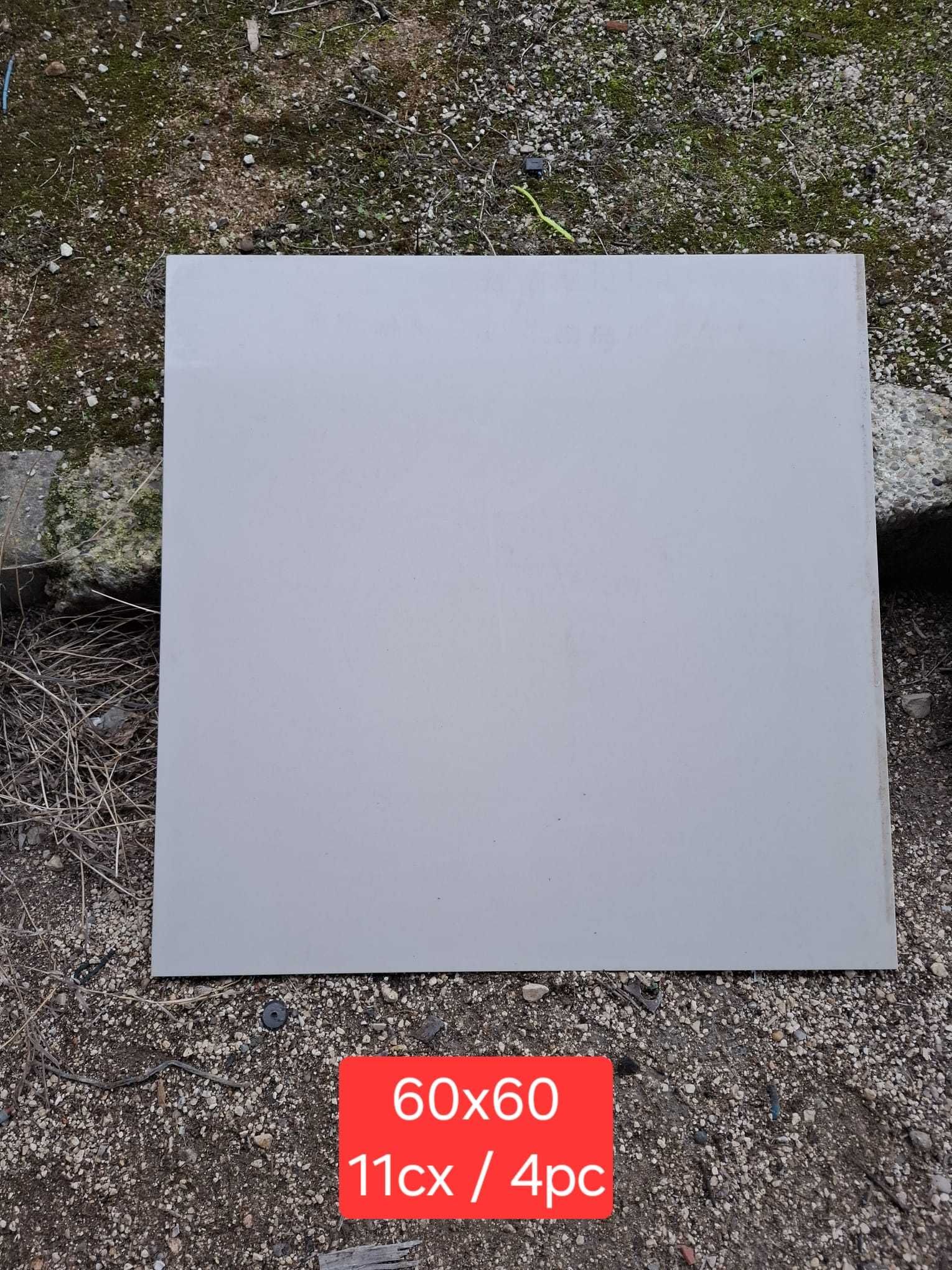 Azulejos Branco Creme Quadrado Grande 60x60 cm – 16 m² Disponíveis