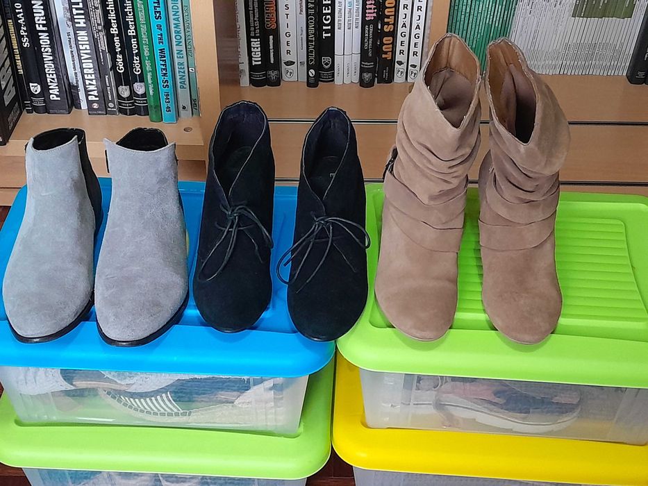 Botas de cano baixo, tam. 37