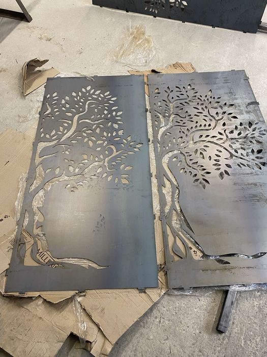 Лазерна різка металу Металеві вставки Паркан ранчо Ворота жалюзі Ковка