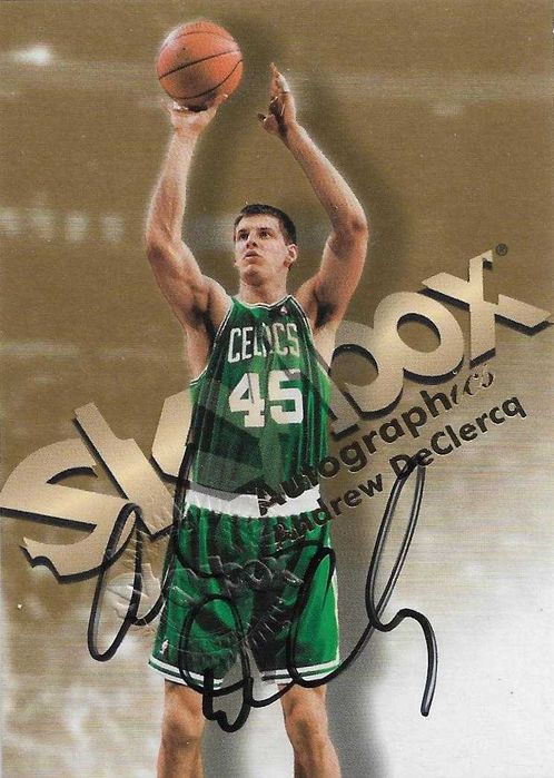 Karta NBA z autografem Andrew DeClercq Boston Celtics