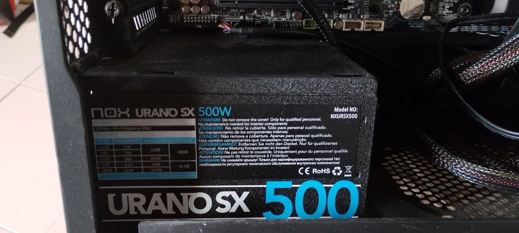 Fonte de alimentação nox Urano sx 500w