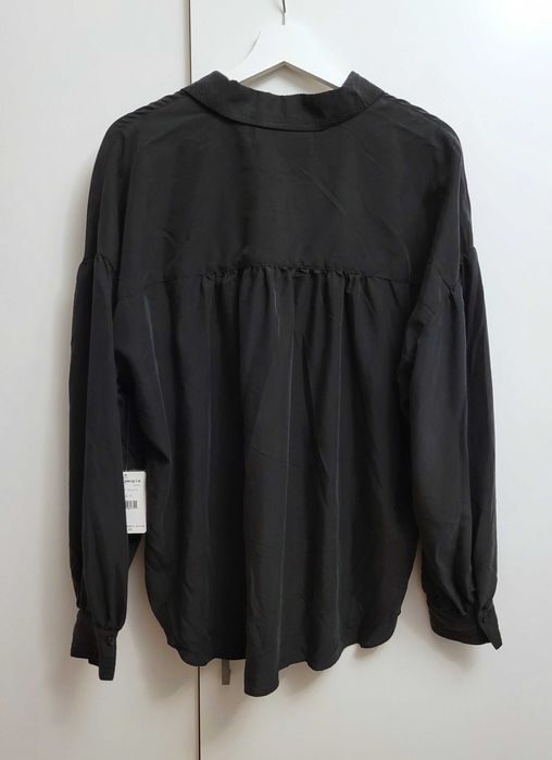 Free People koszula grafitowa szara czarna S M L modal boho oversize