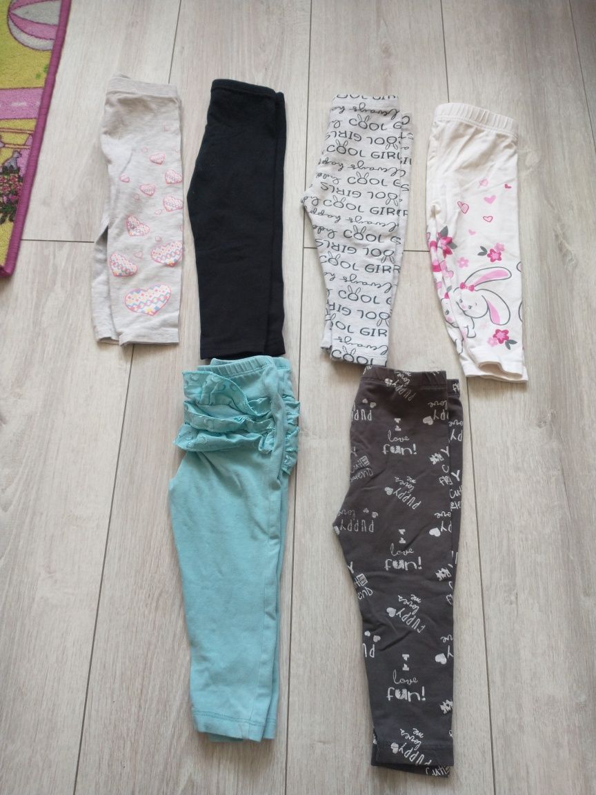 Spodnie legginsy rozmiar 80