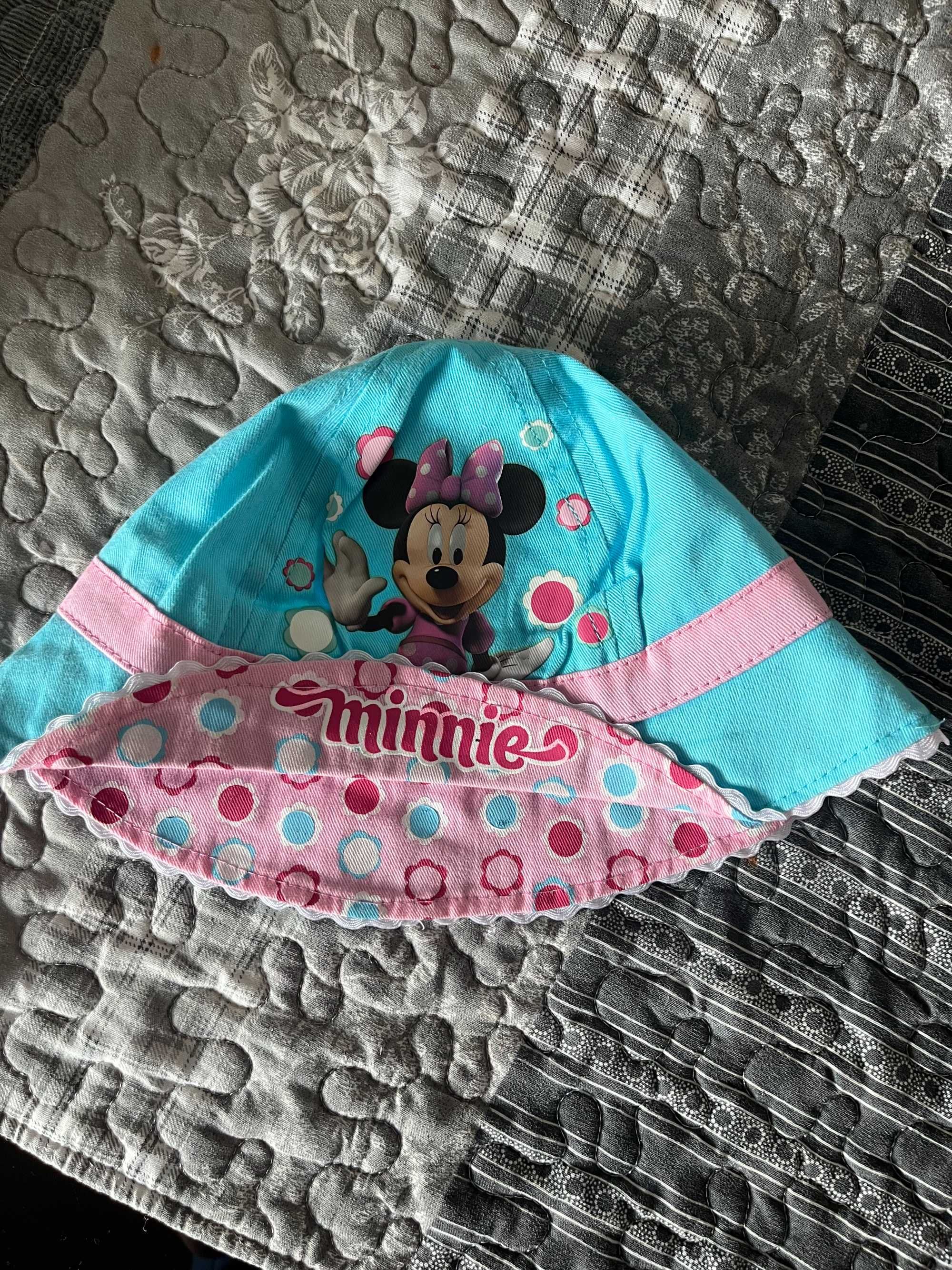 kapelusz dziewczęcy  Disney  Myszka Minnie  50 cm niebieski  bawełna