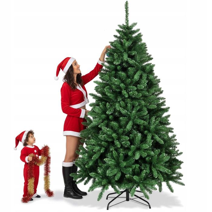 Choinka sztuczna 220 cm diamentowa gęsta jak żywa duża świąteczna