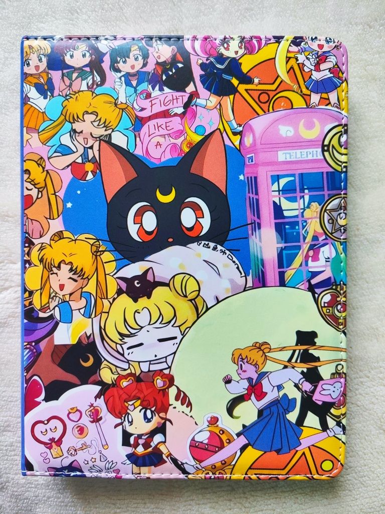 Sailor Moon - zeszyt/ notatnik. Skórzana okładka.