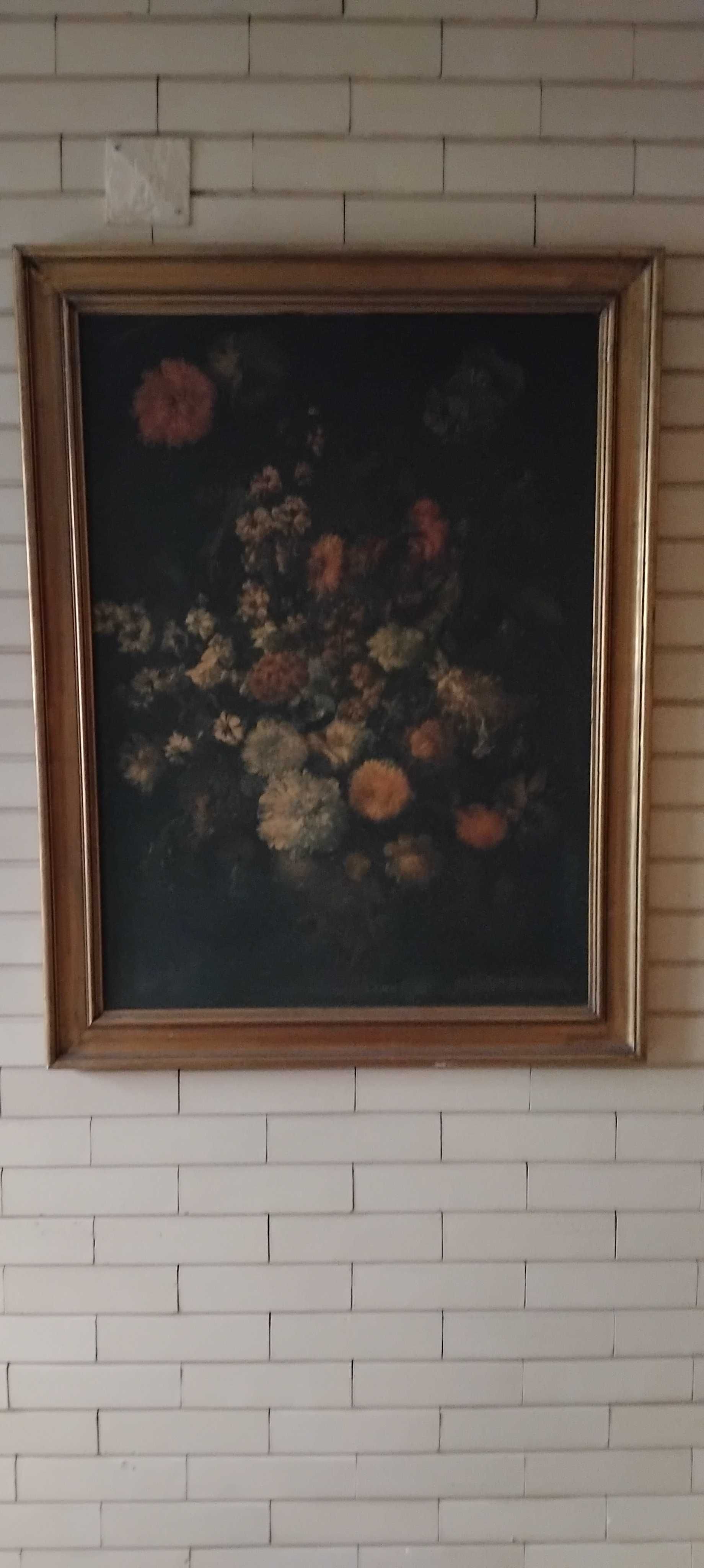 Quadro com motivos florais