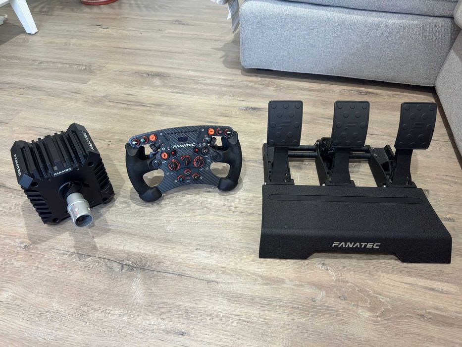 Fanatec csl dd 8nm volante formula 2.5x e pedais csl v2 com garantia