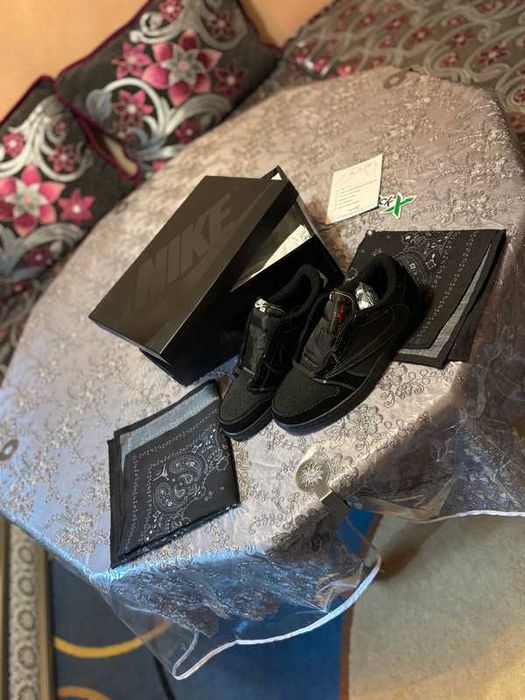 " koszykówki " Jordan 1 Retro Low OG SP Travis Scott Black Phantom R43