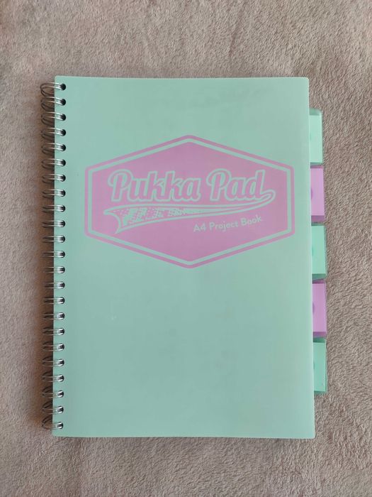 Kołozeszyt Pukka Pad w kartkę PASTEL PROJECT BOOK w formacie A4