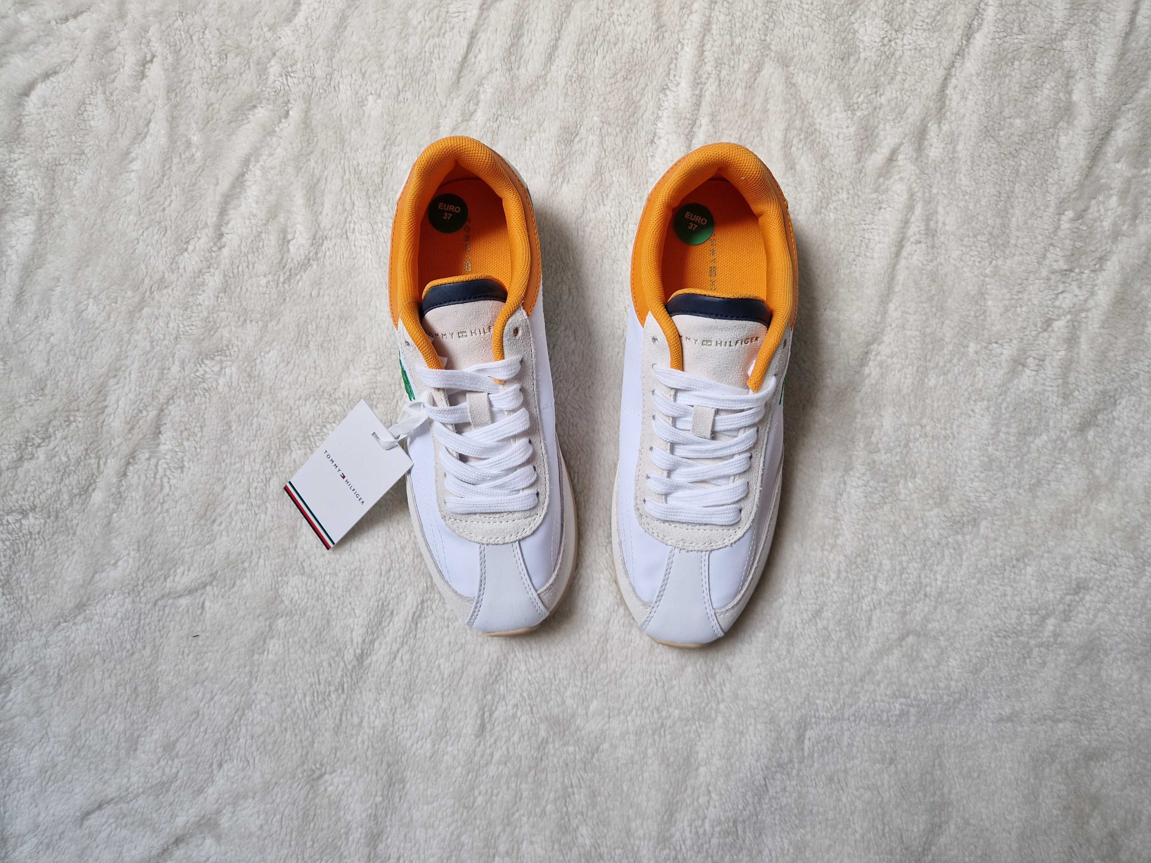 Nowe białe damskie buty sportowe sneakersy Tommy Hilfiger rozmiar 37
